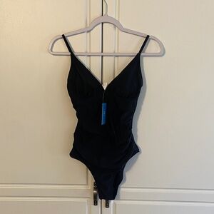 Nwt Cupshe Classic Black One-Piece Swimsuit